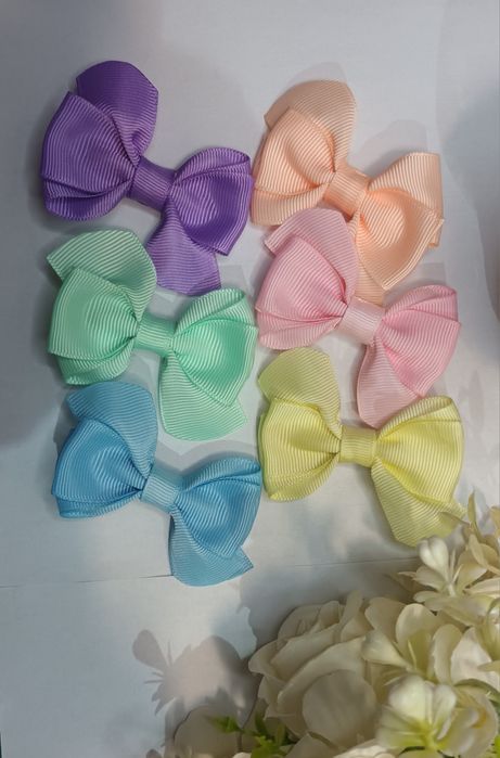 Kit Com 12 Laços Infantis com 6 Cores