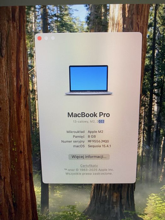 Macbook pro 13 M2 8GB 512GB SSD