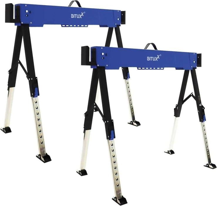 Stojaki robocze składane regulowane 600 kg zestaw 2 szt