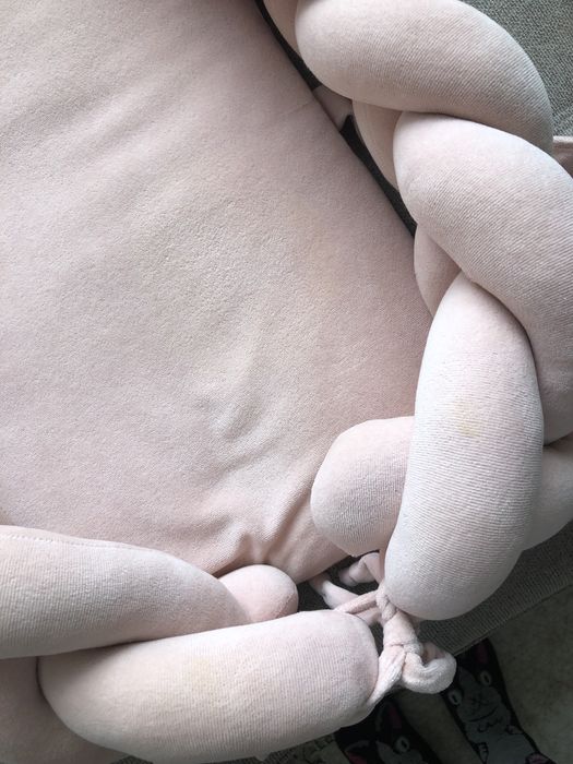 Набір у дитяче ліжечко/кокон twins з косичкою