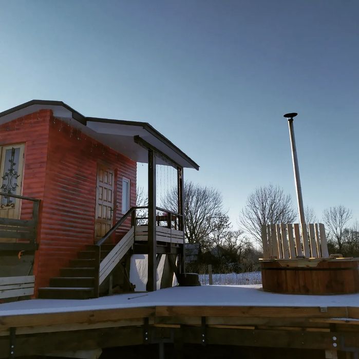 Відпочинок у чані на дровах