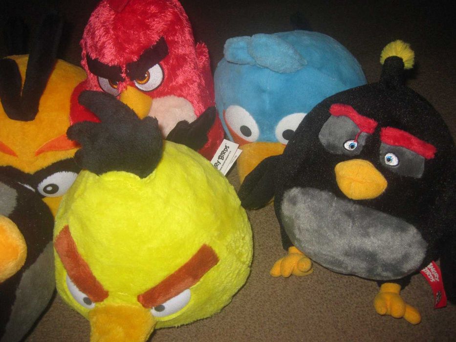 6 Peluches "Angry Birds" Novos!
