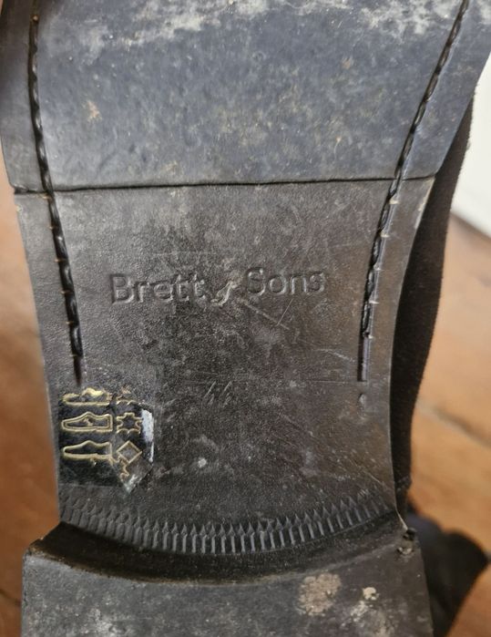 Bret & Sons sztyblety zamszowe 44r