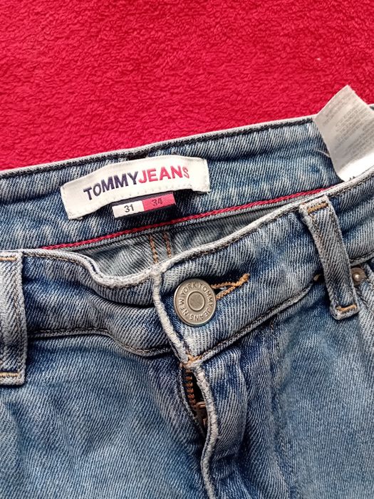 #Tommy Jeans spodnie jeansowe dżinsowe niebieskie M