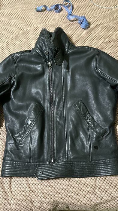 Кожаная зимняя куртка G Star M