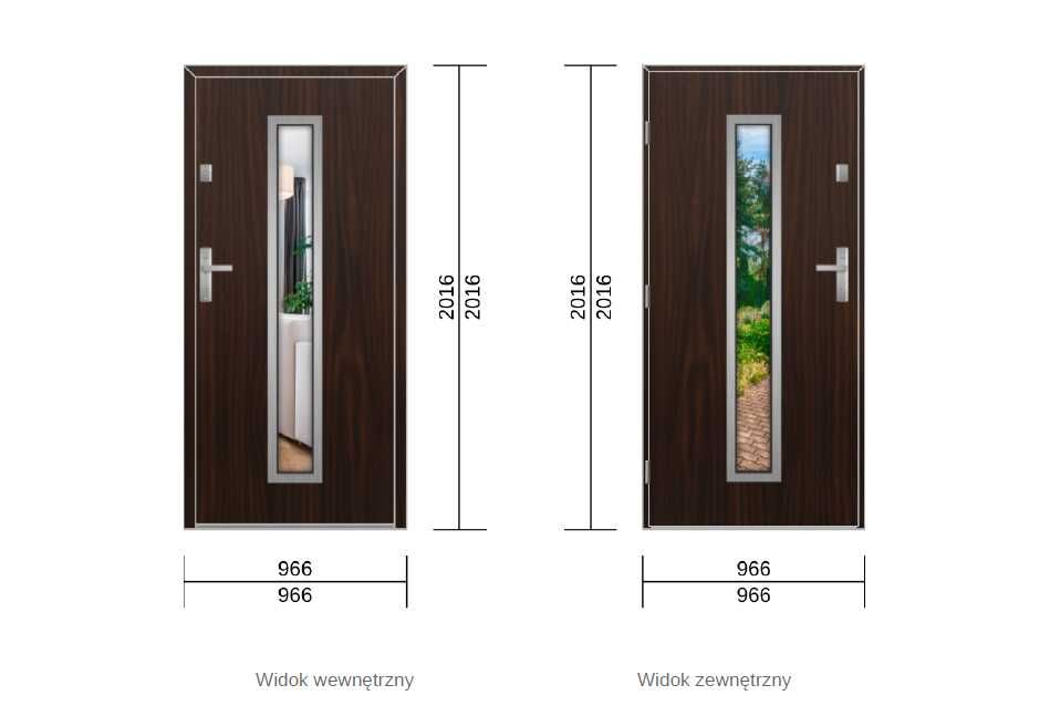 Drzwi zewnętrzne OPTIMA 60 RC2 90N - NOWE
