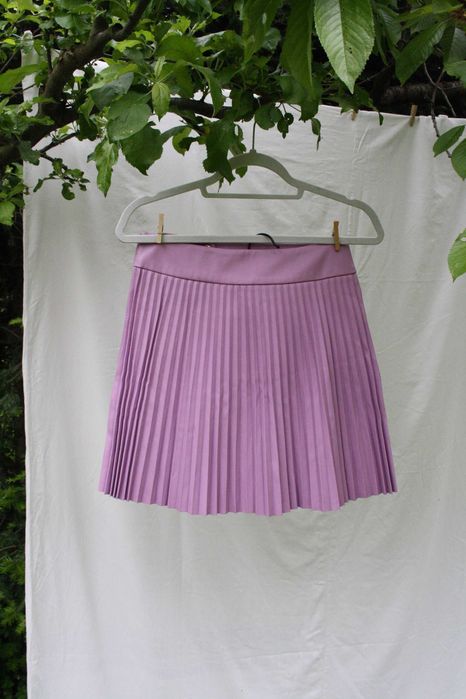 Spódnica mini Zara liliowa y2K fioletowa tenisowa