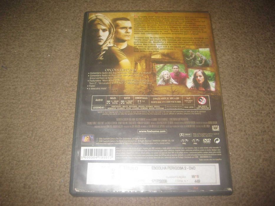 DVD "Escolha Perigosa 2" com Erica Leerhsen/Raro!