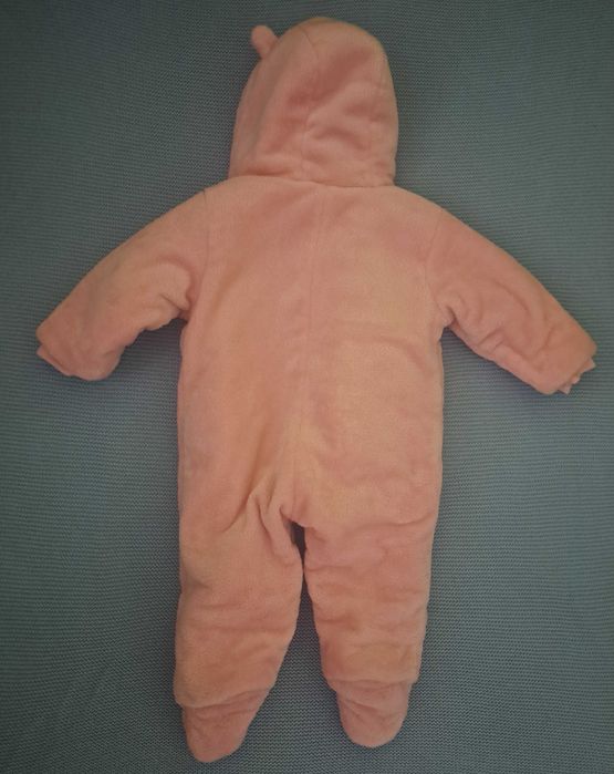 Dziecko kombinezon z kapturem różowy 9-12 m