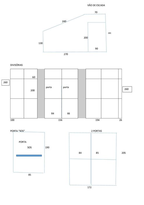 Caixilharia em aluminio-divisórias
