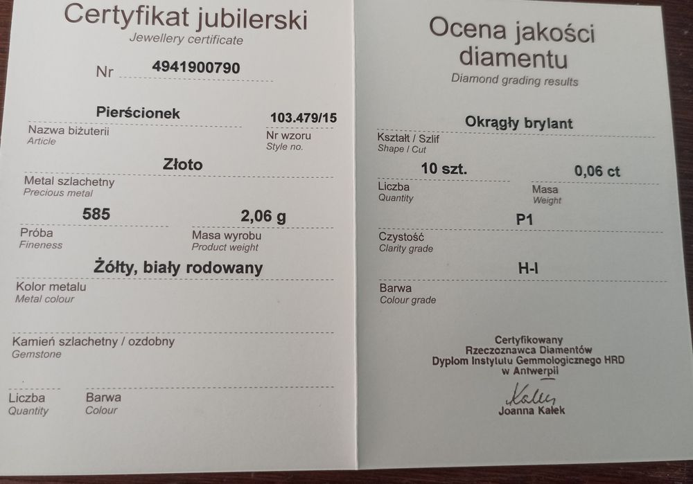 Pierścionek APART nr: 103.479 R15