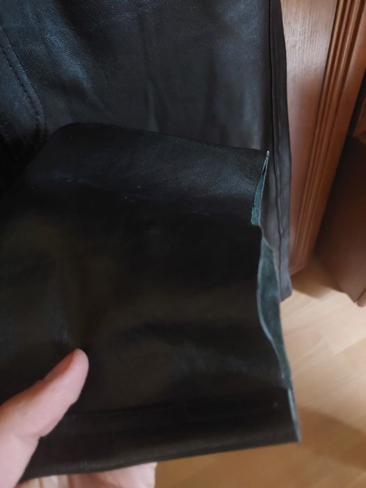 Spodnie skóra naturalna leather rozmiar 30 ale wypada na m