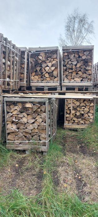 Drewno  SUCHE brzoza kominkowe opałowe WOLSZTYN