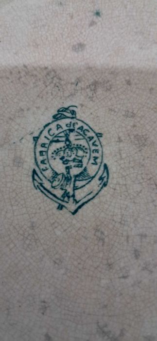 Prato Faiança  Sacavem Cavalinho Verde Muito Antigo.