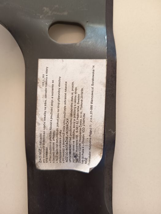 Oryginalne noże do traktorka Husqvarna