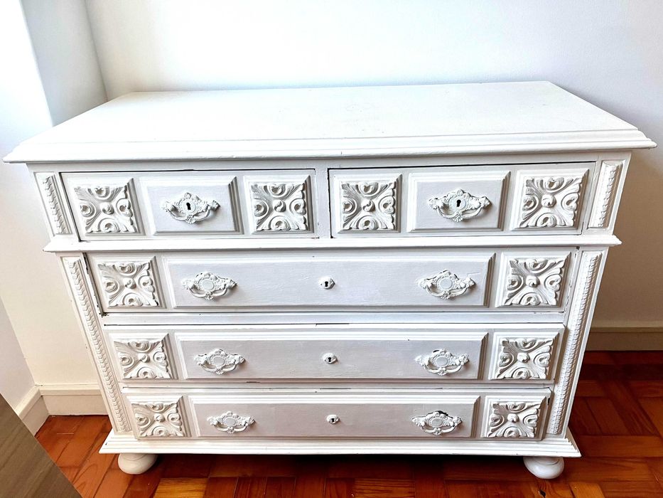 Conjunto de mobília de quarto em madeira maciça