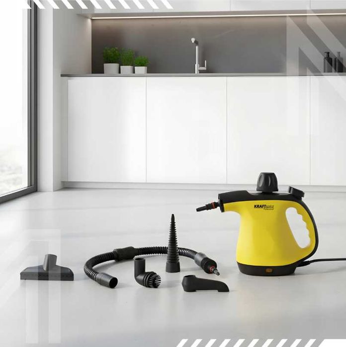 Parownica Ręczna Myjka Parowa 1200W Do Fug Gresu Okien Glazury OKAZJA