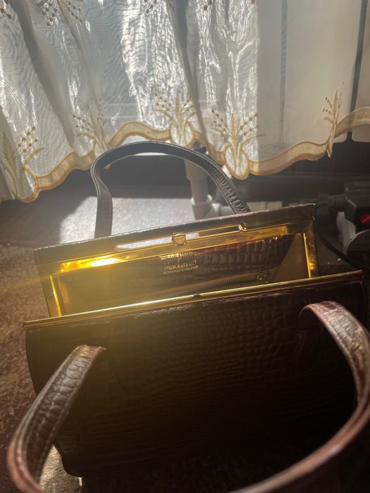 Винтажная сумка MacLaren из натуральной кожи крокодила 1960е годы