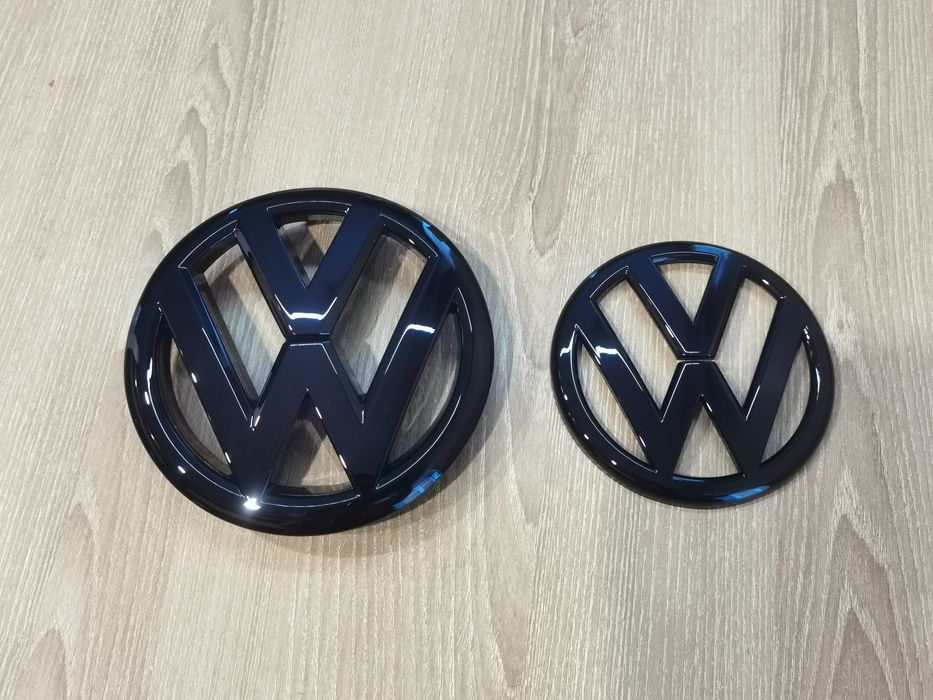 Emblemat przód tył czarny VW Golf 6 piano black