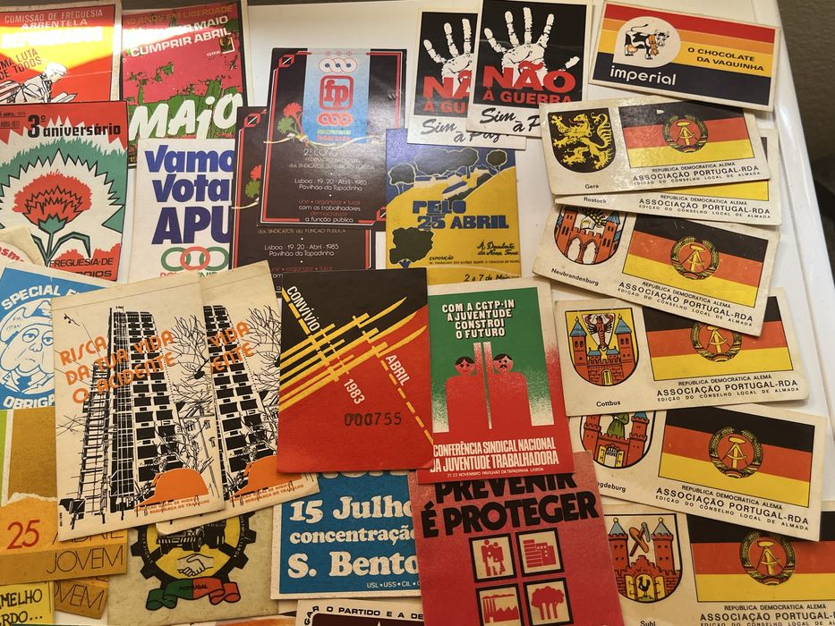 83 Autocolantes Anos 70/80: PCP, APU, etc