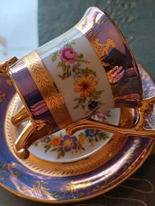 Conjunto 3 chávenas porcelana raras - OHASHI CHINA 1932