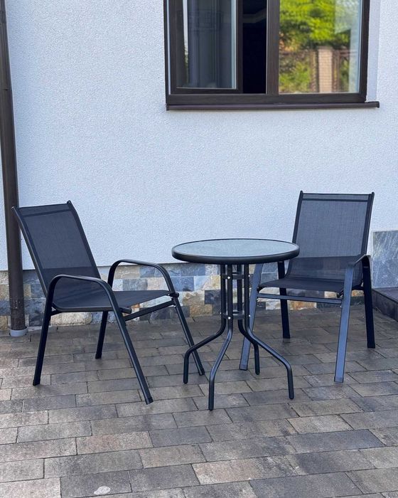 Набір садових меблів стіл+2крісла Комплект балконні меблі Садові меблі