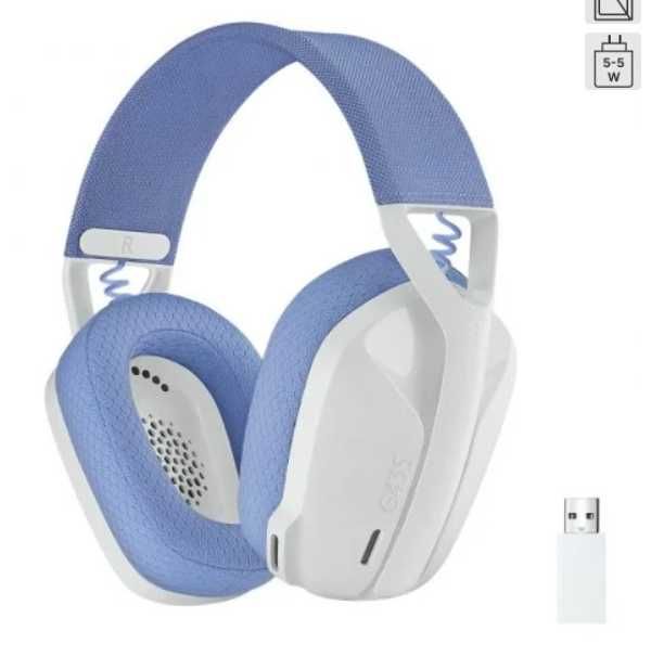 Logitech G435 LIGHTSPEED Auscultadores Gaming Sem Fios Brancos