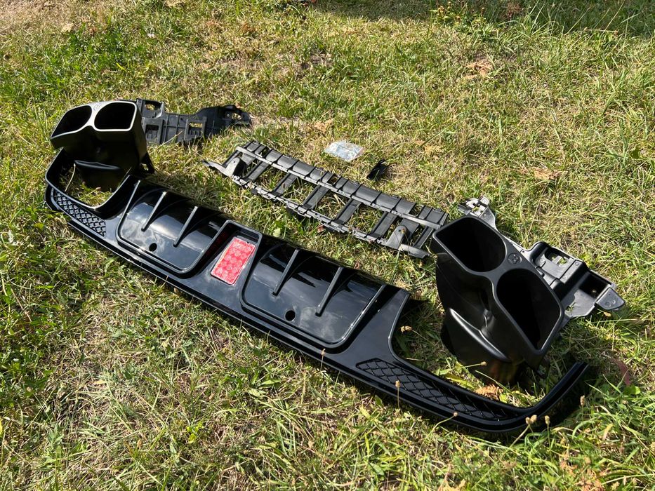 дифузор w205 205 Mercedes W205 14-18 стиль Brabus c63 диффузор