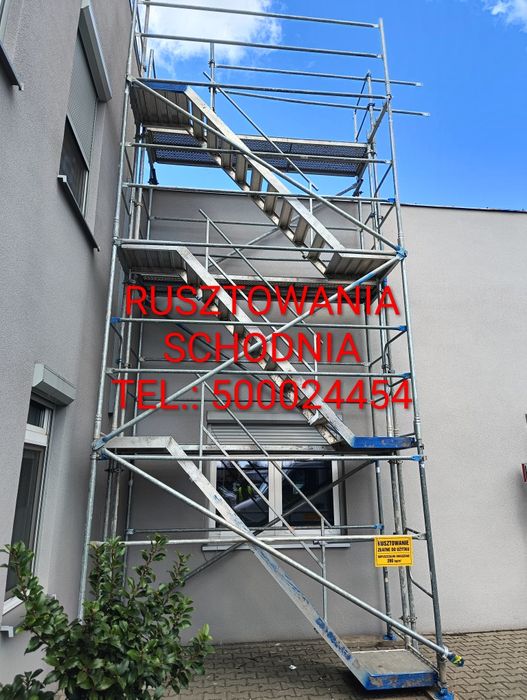 Schodnia Budowlana Wynajem Łódź Tymczasowa Klatka Schodowa Wypożycz