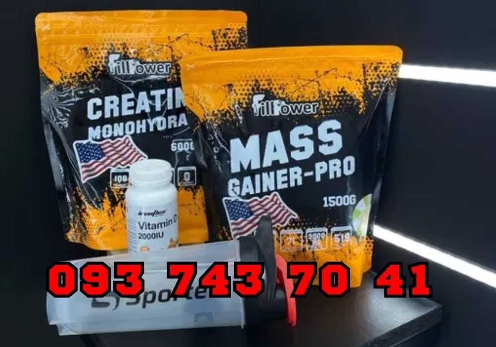 Набор на масу Гейнер + Креатин + Протеїн | РОЗПРОДАЖ | США ЯКІСТЬ