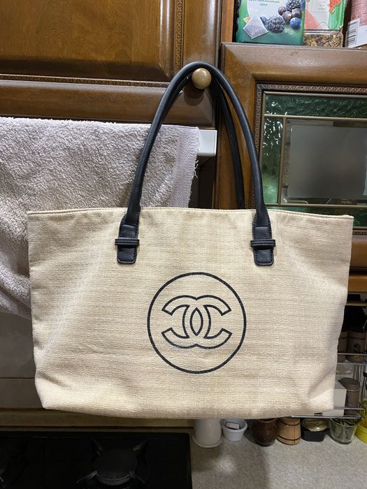 Сумка жіноча пляжна, шоперка  Chanel, велика бв