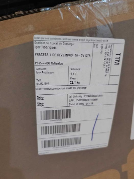 NOVO Termoacumulador KUNFT KWH8922 (80 L - 7.5 bar)