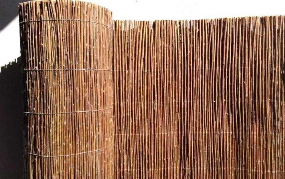 Mata wiklinowa 1.3x5m PREMIUM płoty z wikliny maty wiklinowe wiklina