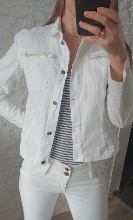 Kurtka biala bawelniana