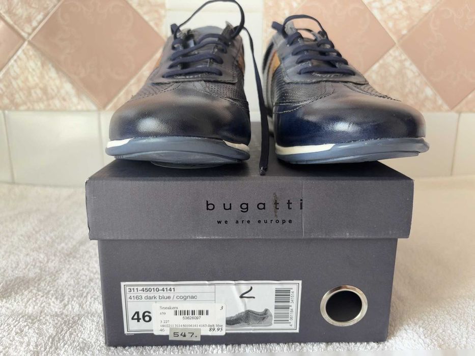Туфлі шкіряні чоловічі Bugatti