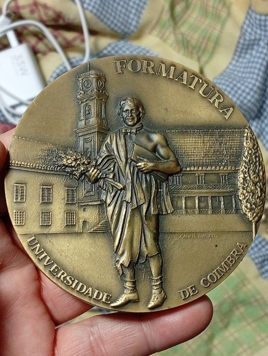 Medalha Grossa Metal Formatura Curso de Medico 45anos