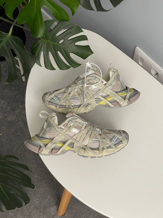 BALENCIAGA 3XL Extreme Lace Sneaker in Light Beige