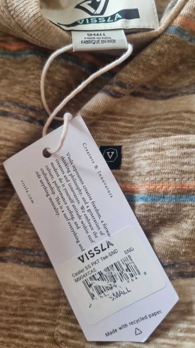 T shirt vissla tamanho S novo