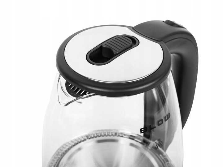 CZAJNIK Elektryczny Bezprzewodowy 1,8L mocny cichy LED STAL 2000W