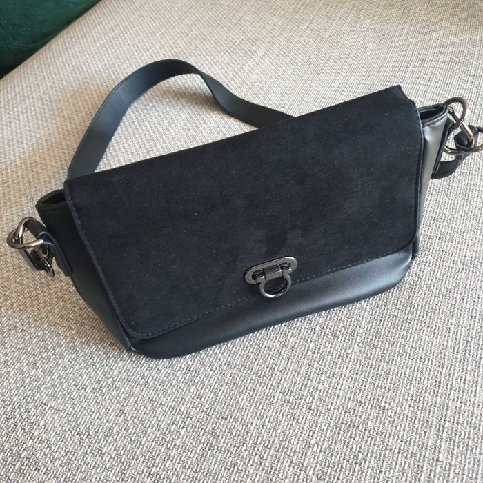 Torebka na ramię listonoszka czarna black