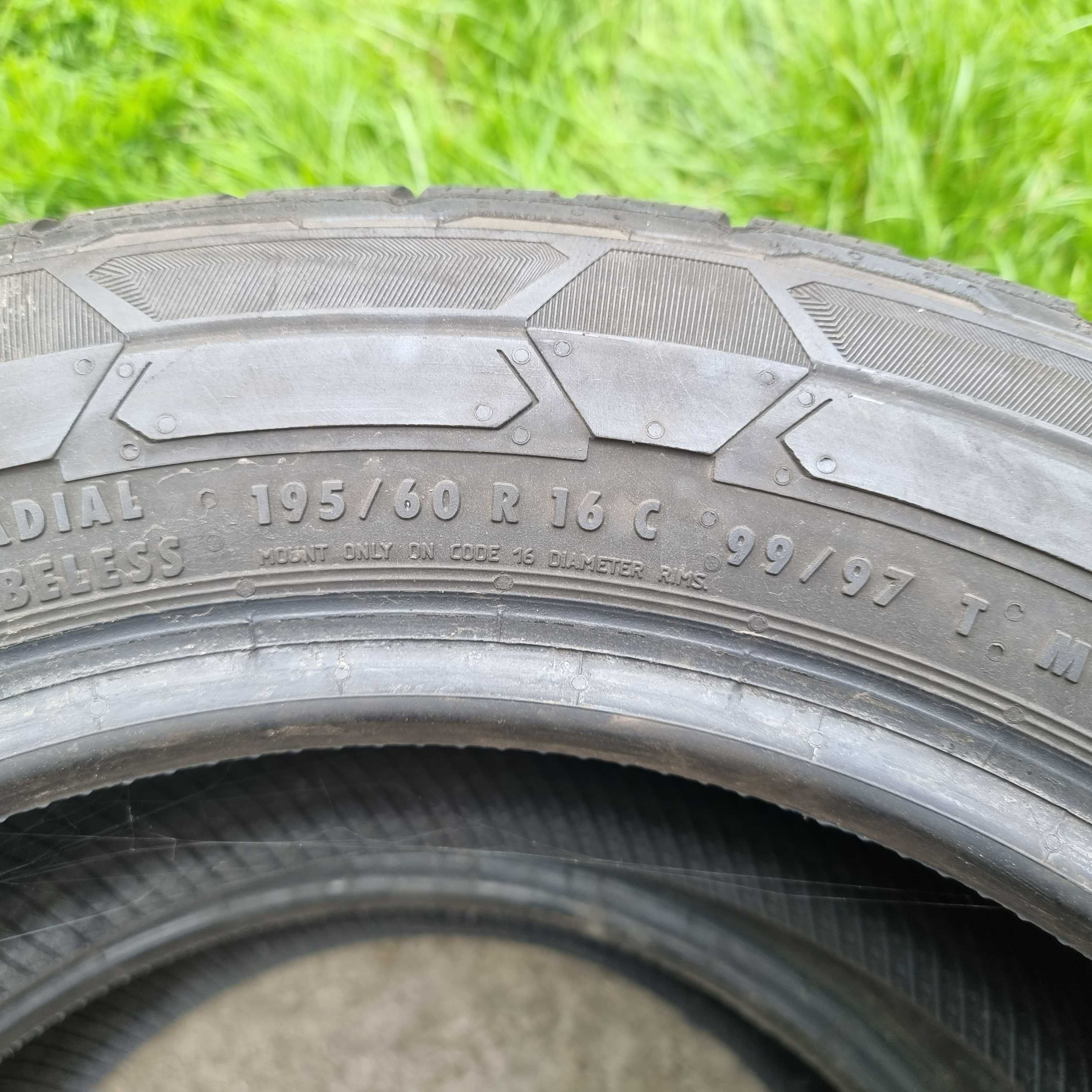 195/60R16 C - Opony * ZIma* Wzmacniane * Continental * 8,6 mm ** 166 B ...