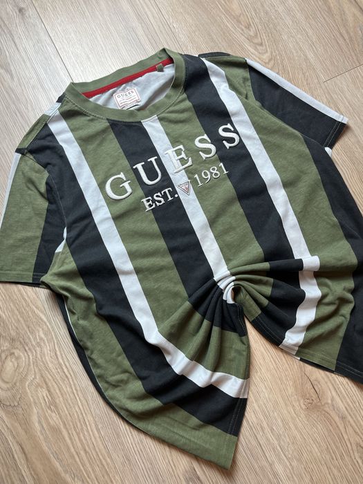 Guess Big logo Męska M Koszulka T-shirt Casual Rap