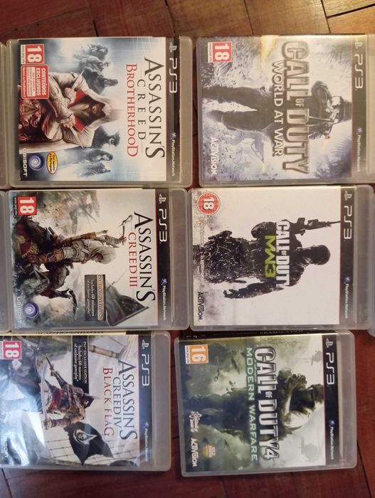 Jogos PS3 - Vendidos individualmente (Preço indicativo da média)