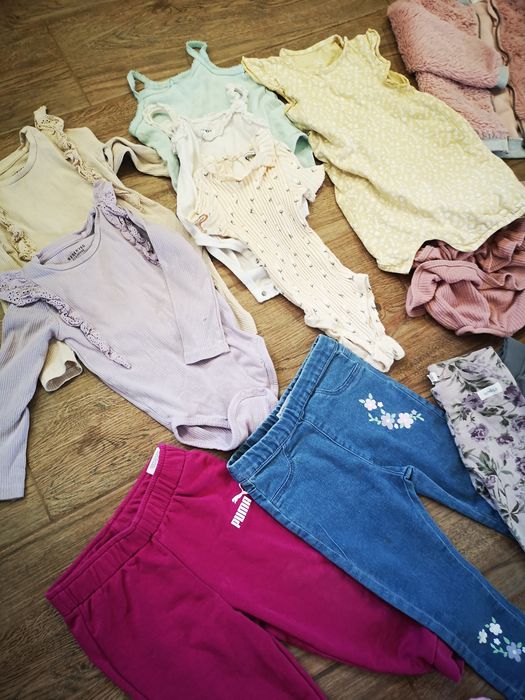 Dużq mega paka ubranek dla dziewczynki h&m newbie 86 92