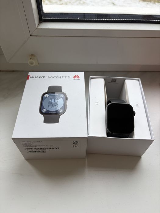 Huawei watch fit 3 czarny smartwatch