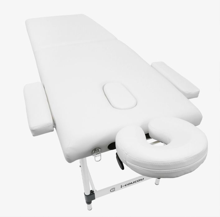 Stół Łóżko Masażu Kosmetyczne Aluminiowy Leżanka Składany 2-Segmentowy