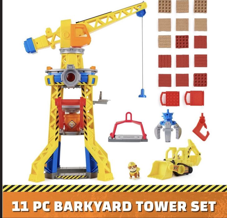 Ігровий набір Щенячий патруль Підіймальний кран Paw Patrol Rubble Crew Bark Yard Crane Tower Playset