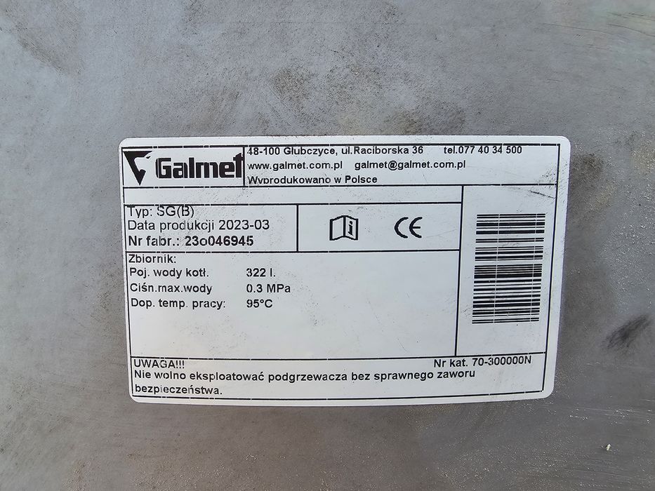 Bufor Galmet SG(B) 300L