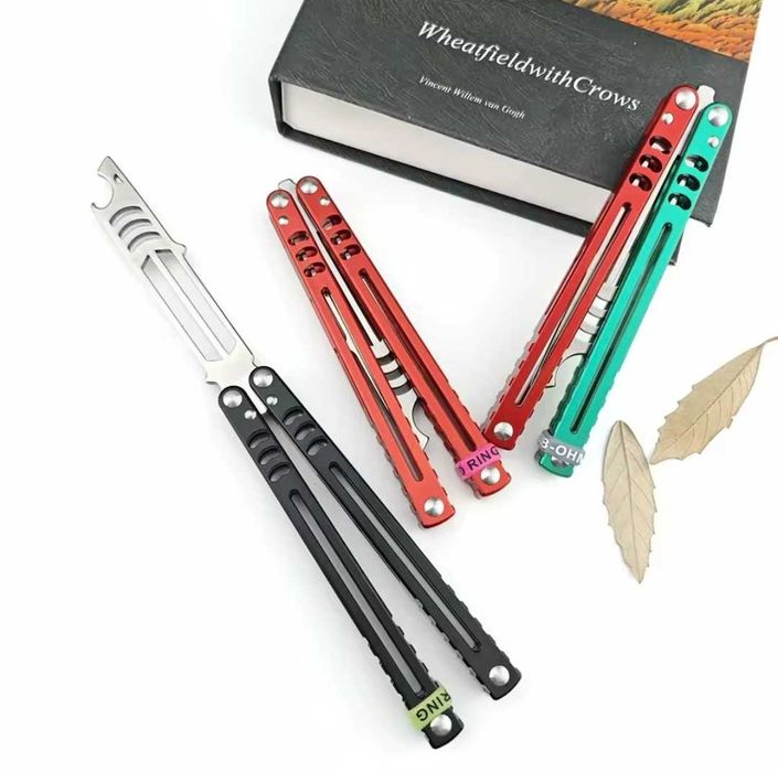 Тренировочный балисонг (бабочка) Black | 440C | Алюминий | Новый