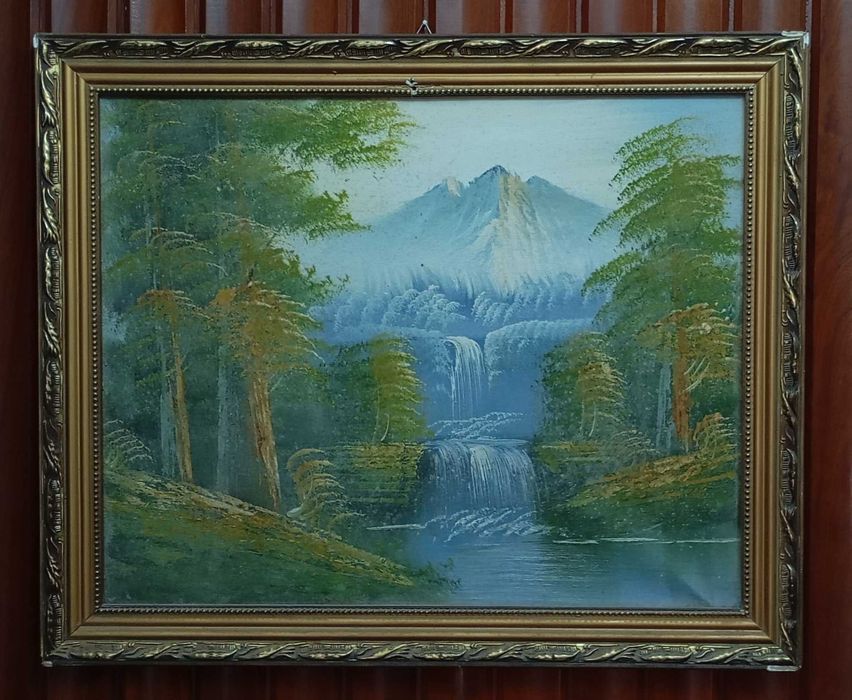 Grande pintura a óleo com assinatura（Múltiplos）
